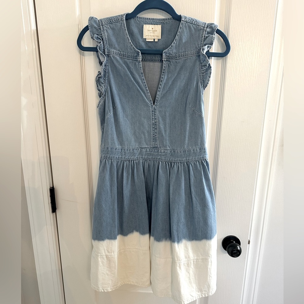 Kate Spade Ombré A-Line Jean Dress with Pockets Size - 2